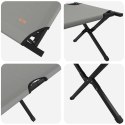 SKŁADANE ŁÓŻKO KEMPINGOWE 2 PCS SZARY TKANINA OXFORD