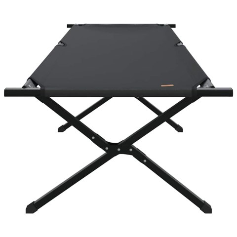 SKŁADANE ŁÓŻKO KEMPINGOWE CZARNY TKANINA OXFORD