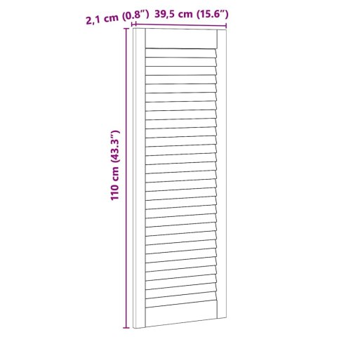 DRZWI DO SZAFKI 2 PCS NATURALNY 140.5X2.1X49.5CM