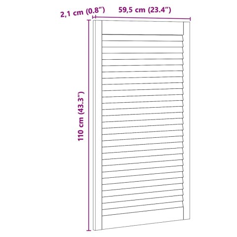 DRZWI DO SZAFKI 2 PCS NATURALNY 140.5X2.1X49.5CM