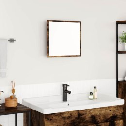 LUSTRO ŁAZIENKOWE LED Z LUSTREM DĄB WĘDZONY 40X8,5X37CM