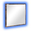 LUSTRO ŁAZIENKOWE LED Z LUSTREM DĄB WĘDZONY 40X8,5X37CM