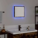 LUSTRO ŁAZIENKOWE LED Z LUSTREM DĄB WĘDZONY 40X8,5X37CM