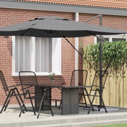 PARASOL ROMA ANTRACYT 286X285X265CM POLIESTER I ALUMINIUM