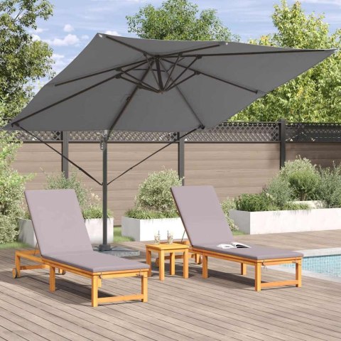 PARASOL ROMA ANTRACYT 286X285X265CM POLIESTER I ALUMINIUM