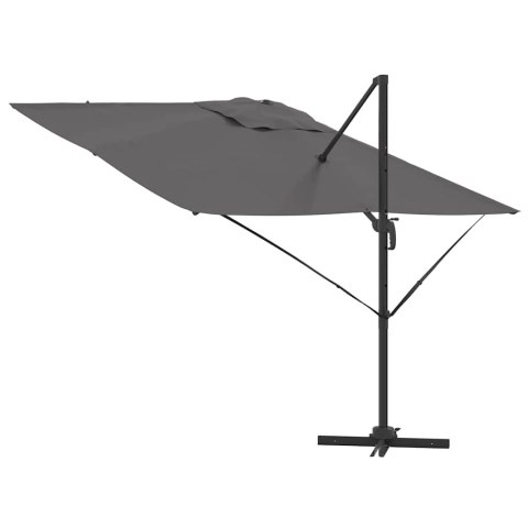 PARASOL ROMA ANTRACYT 286X285X265CM POLIESTER I ALUMINIUM