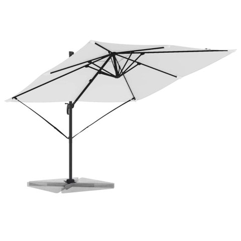 PARASOL ROMA BEŻOWY 286X285X265CM POLIESTER I ALUMINIUM