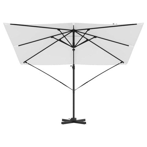 PARASOL ROMA BEŻOWY 286X285X265CM POLIESTER I ALUMINIUM