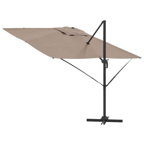 PARASOL ROMA CIEMNOSZARY 286X285X265CM