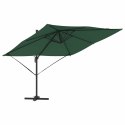 PARASOL ROMA ZIELONY 286X285X265CM POLIESTER I ALUMINIUM