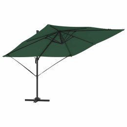 VidaXL Parasol Roma Zielony 286 x 285 x 265 cm Poliester i aluminium