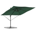 PARASOL ROMA ZIELONY 286X285X265CM POLIESTER I ALUMINIUM