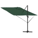 PARASOL ROMA ZIELONY 286X285X265CM POLIESTER I ALUMINIUM