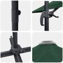 PARASOL ROMA ZIELONY 286X285X265CM POLIESTER I ALUMINIUM