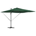 VidaXL Parasol plażowy Zielony 286 x 285 x 270 cm Aluminium