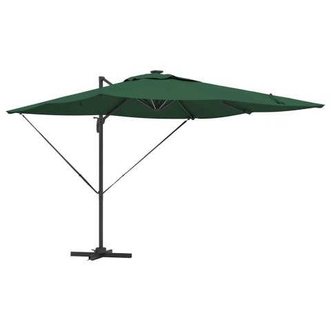VidaXL Parasol plażowy Zielony 286 x 285 x 270 cm Aluminium