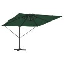 VidaXL Parasol plażowy Zielony 286 x 285 x 270 cm Aluminium