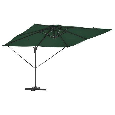 VidaXL Parasol plażowy Zielony 286 x 285 x 270 cm Aluminium