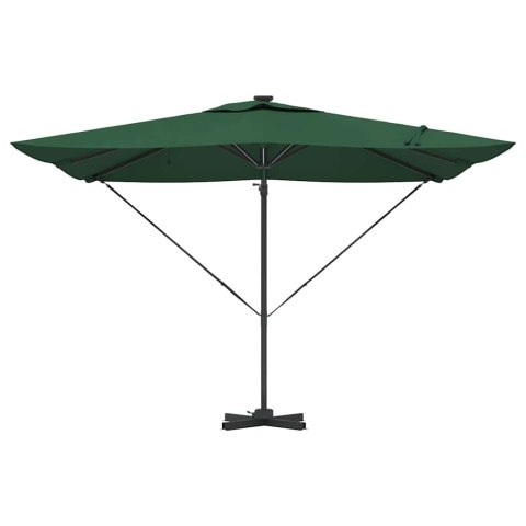 VidaXL Parasol plażowy Zielony 286 x 285 x 270 cm Aluminium