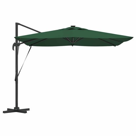 VidaXL Parasol plażowy Zielony 286 x 285 x 270 cm Aluminium