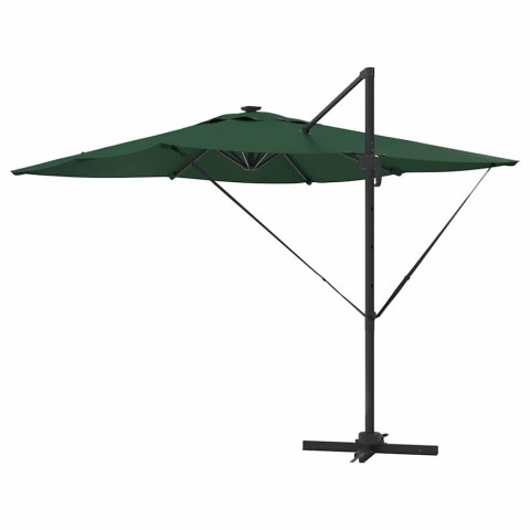 VidaXL Parasol plażowy Zielony 286 x 285 x 270 cm Aluminium