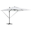 PARASOL PLAŻOWY PIASKOWY 286X285X270CM ALUMINIUM