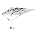 PARASOL PLAŻOWY PIASKOWY 286X285X270CM ALUMINIUM