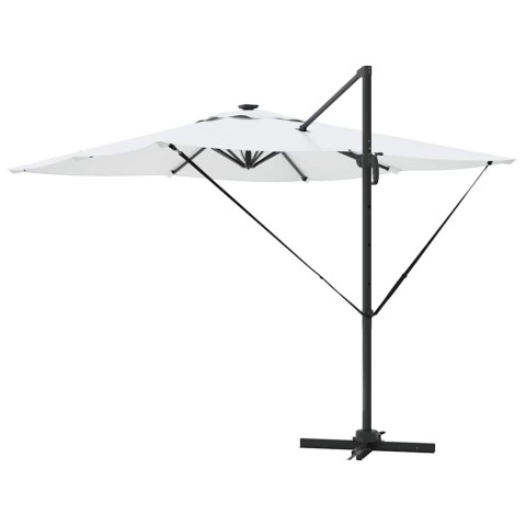 PARASOL PLAŻOWY PIASKOWY 286X285X270CM ALUMINIUM