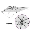 PARASOL PLAŻOWY PIASKOWY 286X285X270CM ALUMINIUM