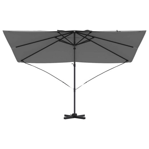 PARASOL ROMAŃSKI Z BOCZNYM MOCOWANIEM ANTRACYTOWY I CZARNY