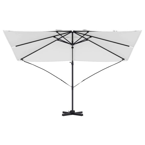 PARASOL ROMAŃSKI Z BOCZNYM MOCOWANIEM BEŻOWY I CZARNY