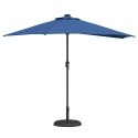 PÓŁPARASOL OGRODOWY NIEBIESKI AZUR 294X150X224CM TKANINA