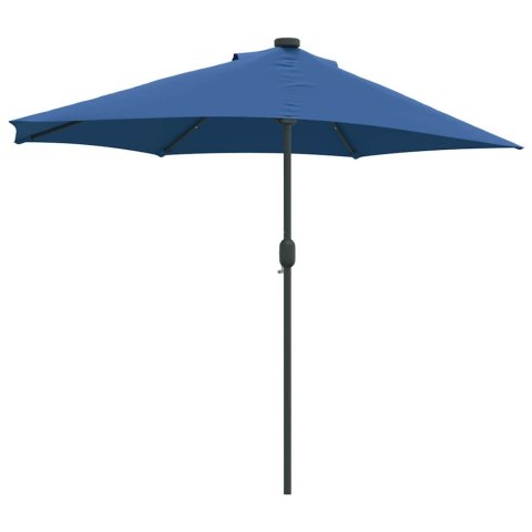 PÓŁPARASOL OGRODOWY NIEBIESKI AZUR 294X150X224CM TKANINA