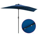 PÓŁPARASOL OGRODOWY NIEBIESKI AZUR 294X150X224CM TKANINA