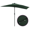 POŁOWICZNY PARASOL OGRODOWY ZIELONY 294X150X224CM TKANINA