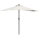 POŁOWICZNY PARASOL OGRODOWY PIASKOWY 294X150X224CM TKANINA