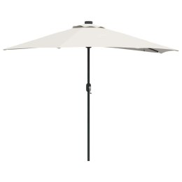 POŁOWICZNY PARASOL OGRODOWY PIASKOWY 294X150X224CM TKANINA