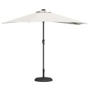 POŁOWICZNY PARASOL OGRODOWY PIASKOWY 294X150X224CM TKANINA