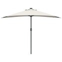 POŁOWICZNY PARASOL OGRODOWY PIASKOWY 294X150X224CM TKANINA
