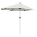 POŁOWICZNY PARASOL OGRODOWY PIASKOWY 294X150X224CM TKANINA