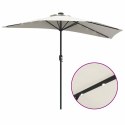 POŁOWICZNY PARASOL OGRODOWY PIASKOWY 294X150X224CM TKANINA