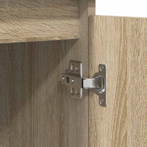 KOMODA Z SZUFLADAMI DĄB SONOMA 100,5X35X98,5CM DREWNO KLEJONE