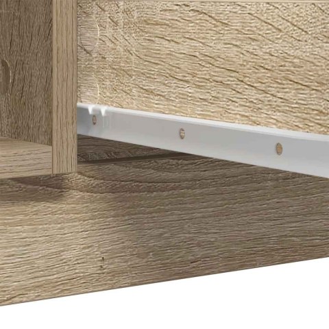 KOMODA Z SZUFLADAMI DĄB SONOMA 100,5X35X98,5CM DREWNO KLEJONE