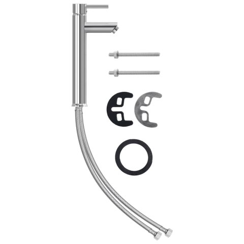 UMYWALKA ŁAZIENKOWA Z KRANEM I KORKIEM CZARNA SZKŁO HARTOWANE