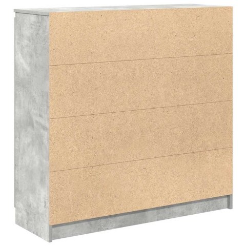 KOMODA Z SZUFLADAMI BETONOWY SZARY 100,5X35X98,5CM