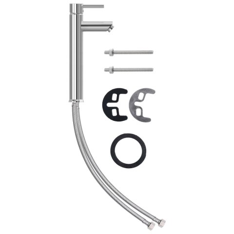 UMYWALKA ŁAZIENKOWA Z KRANEM I KORKIEM MROŻONE SZKŁO HARTOWANE