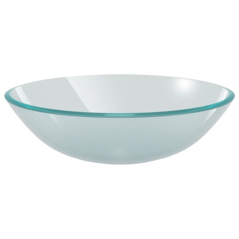 UMYWALKA ŁAZIENKOWA Z KRANEM I KORKIEM MROŻONE SZKŁO HARTOWANE