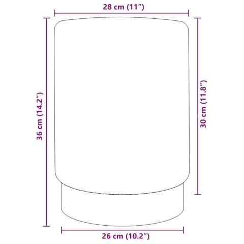 STOŁEK FIOLETOWO-ZŁOTY AKSAMIT 28X 36CM