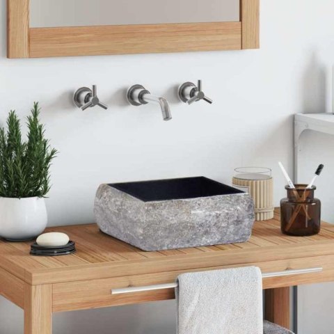 UMYWALKA CZARNA 30X30X13CM MARMUROWA