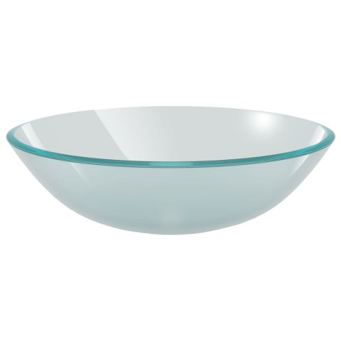 UMYWALKA ŁAZIENKOWA Z KRANEM I KORKIEM MROŻONE SZKŁO HARTOWANE